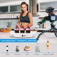 thumbnail image 4 of PUOSUO Motorized Rotating Display Stand, 16.5inch / 330Lbs Load,360 Degree Electric Rotating Turntable for Photography Products Display，Live Video Show,Remote Control Angle，Direction (White), 4 of 8