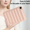 thumbnail image 4 of Allytechgroup Shockproof Case for Apple iPad Pro 12.9 Inch 2021/2020/2018/2022 6th 5th 4th 3rd Ge, Wave Bubble Style Protective Cover Soft TPU Back Shell with Raised Edges for Camera & Screen, Pink, 4 of 7