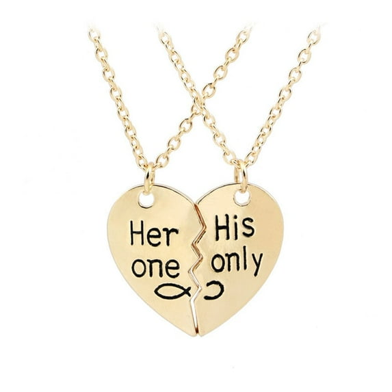 Her One His Only Couple Necklace