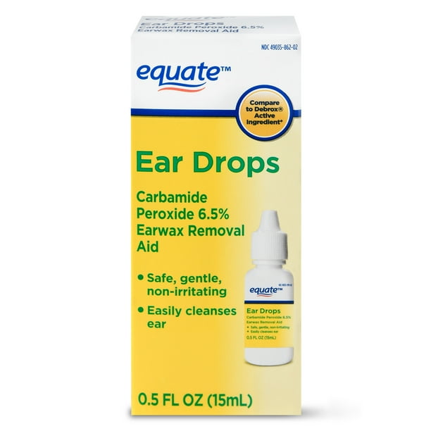 Equate Ear Drops Earwax Removal Aid, 0.5 fl oz