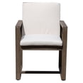 thumbnail image 2 of Pangea Home Harbor 35" Modern Eucalyptus Wood Dining Chair in Brown Finish, 2 of 2