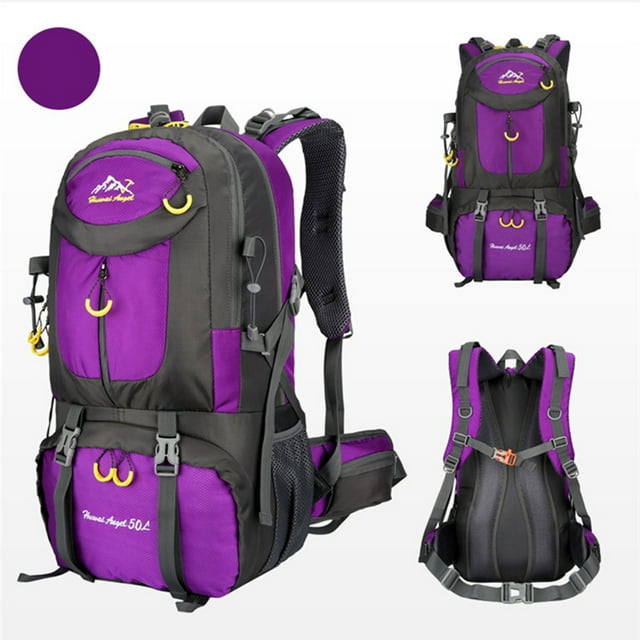 Hot Pick,50L Hiking Backpack, Camping Bag, 45+5 Liter Lightweight Backpacking Back Pack,PENDANE,Purple