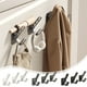 thumbnail image 1 of Set de 3 colgadores de ropa montados en pared | Ganchos adhesivos fuertes sin taladro | Ganchos de plástico para puertas, dormitorios, armarios, roperos | Organizador multipropósito que ahorra, 1 of 6
