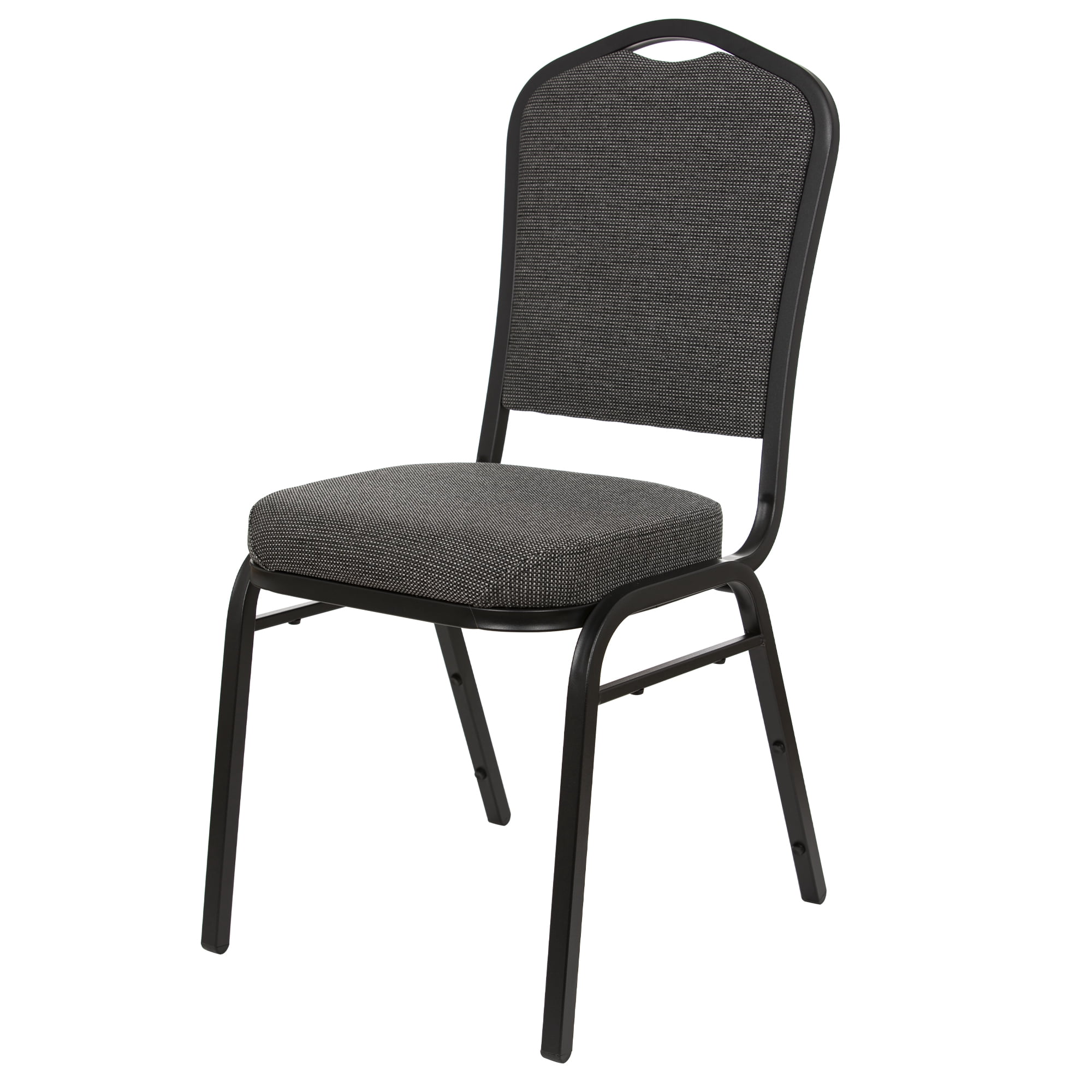 Hampden Furnishings Lila Collection Fabric Banquet Chair, Greystone, Pack of 2