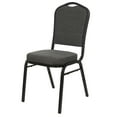 thumbnail image 4 of Hampden Furnishings Lila Collection Fabric Banquet Chair, Greystone, Pack of 2, 4 of 9