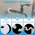 thumbnail image 4 of Uxcell 3.54"/90mm Flange Water Pipe Cover Decoration PP Plastic Escutcheon Collar Drain Line Cover, White 3Pcs, 4 of 6