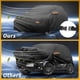 thumbnail image 5 of Funda para auto impermeable para todo clima, protección exterior contra el sol y la lluvia, con tiras reflectantes, negra para Kia Forte, 5 of 7