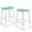 Tuoquoise, variant on Aoodor Outdoor Bar Stools Set of 2, 28 Inch HDPE Patio Bar Seat, Height Saddle Stools with Footrest for Backyard - Navy Blue