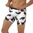 thumbnail image 3 of Rateoe Funny Chicken Print Men’s Underwear Boxer Briefs Soft Comfortable Underwear Boxer Briefs, Long Leg Briefs,Anti-chafing Boxer Briefs, 3 of 7