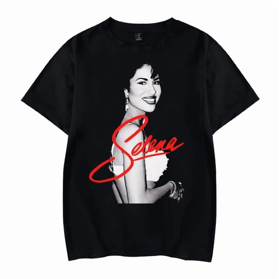 Selenas Shirt Fashion Print Quintanillas Tshirt Summer Short Sleeves For Women Men