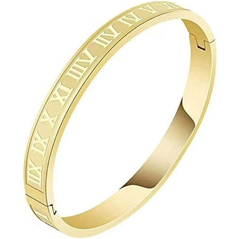 Jewelry, Gold Roman Numeral Bracelet