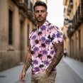 thumbnail image 3 of Binienty Palm Tree Matching Golf Shirts for Couples Fashion Athletic T-Shirts Tennis Outfits Funny Golf Shirt for Men Women Daily Wear ,Short Sleeve Quarter Zip Pullover, 3 of 7