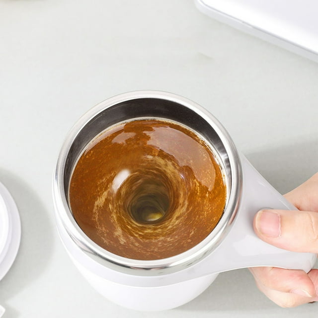 TIMIFIS Glass Glass Mixing Cup Automatic Magnetic Stirring Coffee Mug Rotating Home Office Travel Mixing Cup Kitchen Appliances