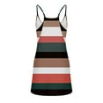 thumbnail image 4 of ShomPort Women's Casual Mini Dress Two Piece Outfits Sleeveless V-Neck Sundress and Biker Shorts Beach Vacation Sets, 4 of 6