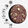 thumbnail image 6 of Kdxio Coffee and Flowers for Tire Cover Wheel Protectors Tyre Covers Weatherproof Wheel Covers Universal Fit for Trailer Rv SUV Truck Camper Travel Trailers 17 inch, 6 of 8