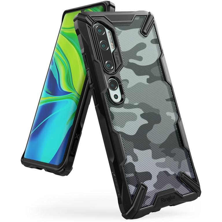 Ringke Fusion-X Case Compatible with Xiaomi Redmi Note 8, Transparent Hard  Back Shockproof Advanced Bumper Cover - Black 