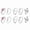 Set 4, variant on 10pcs Crochet Rings Alloy Knitting Rings Yarn Guide Rings Hand Weaving Tools