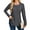 GREY, variant on TEMOFON Womens Long Sleeve Tops Fall Waffle Knit Crew Neck Shirts Casual Loose Fit Side Slit Pullover Ladies Tunic Tops S