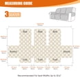 thumbnail image 4 of KINCAM Waterproof Recliner Sofa Cover for 3 Seater , Non-Slip Washable Furniture Protector with Side Storage Pocket, Chocolate, 4 of 9