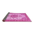thumbnail image 2 of Ahgly Company Indoor Square Medallion Pink Traditional Area Rugs, 6' Square, 2 of 4