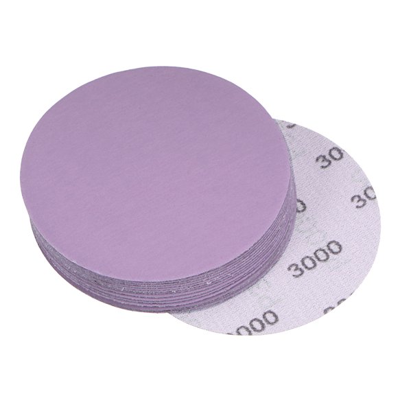 Unique Bargains 15 Pack 4-Inch Purple Sanding Discs 3000 Grits Hook & Loop Professional Aluminum Oxide Sandpaper