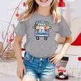 thumbnail image 2 of TZEWGL Tees For Child Cartoon Printed Round Neck Short Petal Sleeved Clothing For Infnants size 8-9T, 2 of 4