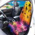 thumbnail image 3 of Uourmeti Car Seat Towel Cover, Compatible with Van Truck Seat, Car Towel Seat Cover for Sedans Trucks Waterproof, Tropical Sunset, 3 of 7