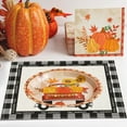 thumbnail image 4 of Oioii Pumpkin Fall Placemat (16.5x12.6 Inch) Thanksgiving Harvest Celebrations.Perfect for Party Catering, Family Dinners, Holiday Gatherings Home Dining Decor, 4 of 6