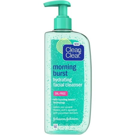 CLEAN & CLEAR Morning Burst Oil-Free Hydrating Facial Cleanser, 8 oz