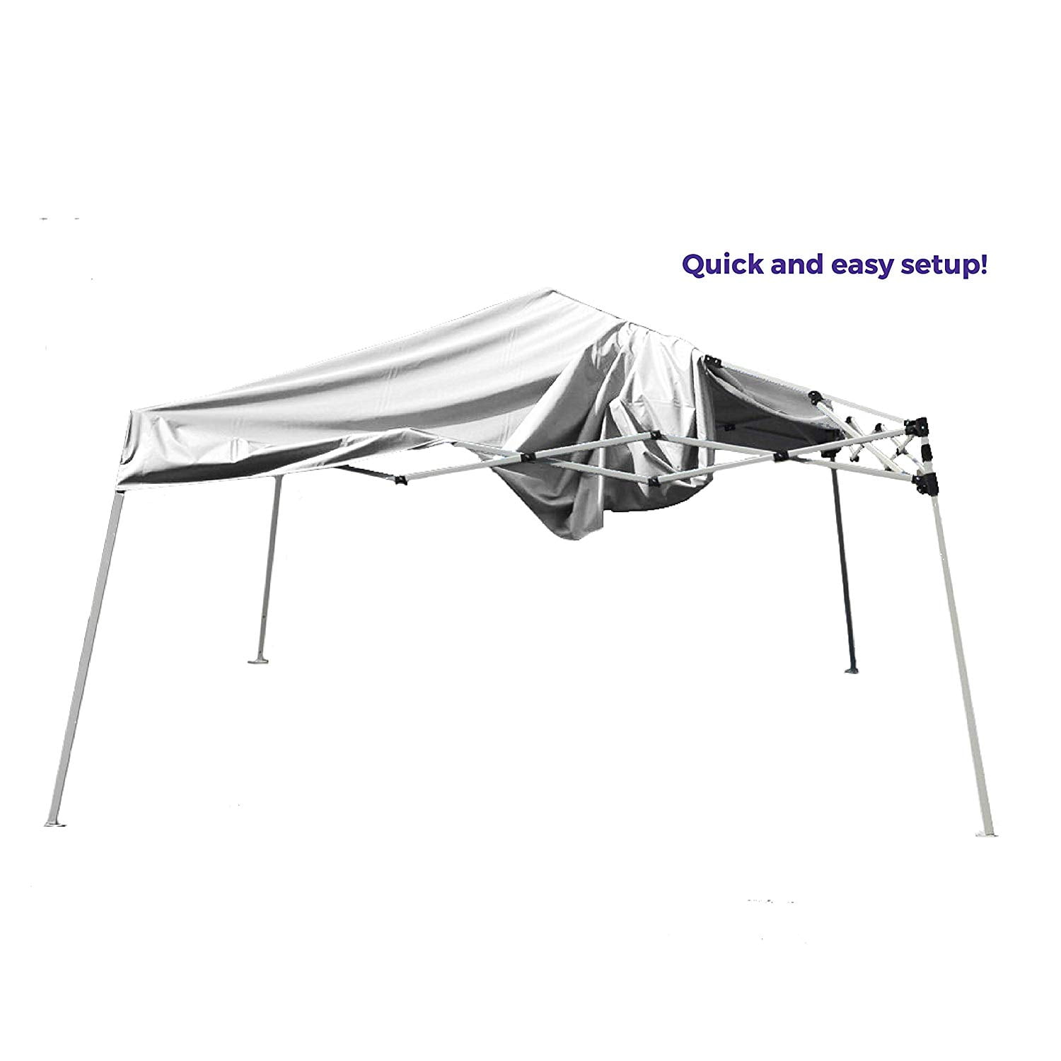 Impact Canopy 10 x 10 Pop Up Canopy Tent, Instant Slant Leg Portable Shade Tent with Carrying Bag, White