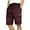 Wine, variant on Mgmyaa Mens Cargo Shorts Casual Solid Color Lightweight Summer Outdoor Work Cargo Shorts with Multi Pockets