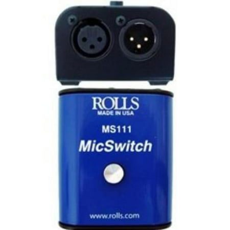 UPC: 0675889011104 | Rolls MS111 Mic Switch – Latching or Momentary Microphone Mute Switch