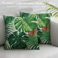 thumbnail image 3 of Nawypu Tropical Palm Leaf Throw Pillow Covers Green Banana Leaves Print Pillow Case Hawaiian Plant Outdoor Decorative Pillowcase for Patio Deck Couch Bed Sofa Home, 3 of 5