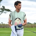 thumbnail image 3 of Fotbe White Bunny Bottom And Easter Eggs Camiseta Polo de Golf para Hombre con Estampado – Camisa Deportiva Transpirable con Cuello Abotonado-3X-Large, 3 of 6