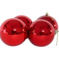 thumbnail image 3 of Adornos navideños de colores - Decoraciones para árboles de Navidad (6 piezas, rojo), 3 of 4