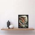 thumbnail image 2 of Tiger In Natural Habitat Landscape Rockabilly Americana 50s Artwork Framed Wall Art Print A4, 2 of 4