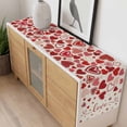 thumbnail image 4 of Red Valentine's Day Table Runner - 36 Inch Long, Kitchen Dining Table Runner Dresser Scarves, Love Heart Modern Art Romantic Rustic Farmhouse Decor for Coffee Tables Wedding Party Banquet, 4 of 8