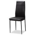 thumbnail image 2 of Baxton Studio Matiese Modern and Contemporary Black Faux Leather Upholstered Dining Chair (Set of 4), 2 of 5