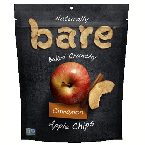 Bare Baked Crunchy Cinnamon Apple Chips 1.7 oz Bags Pack of 10