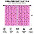 thumbnail image 2 of Blackout Kids Curtains,Pink Halloween Pattern Childrens Insulated Curtains Set Of 2,Bedroom Essentials,Toddler Room Decor 52x84in(132x213cm), 2 of 5