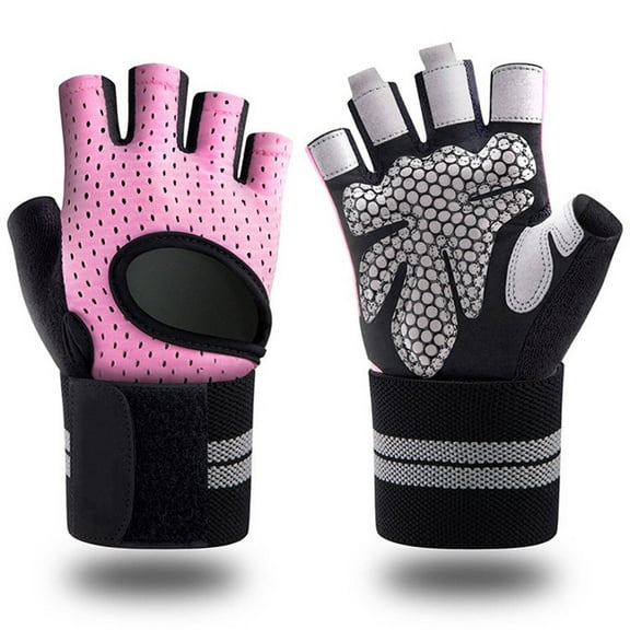 TELOLY Workout Gloves Adjustable Warmth Workout Gloves Women Winter-Ready Fit Weight Lifting Gloves for Women Ideal for Driving Pink XL