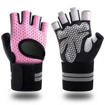 TELOLY Workout Gloves Adjustable Warmth Workout Gloves Women Winter-Ready Fit Weight Lifting Gloves for Women Ideal for Driving Pink XL