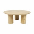 thumbnail image 2 of Modern Mango Wood Coffee Table for Home Decor - Decorative Accent Table for Living Room Furniture and Office Spaces - Coffee Table for Outdoor Covered Patio or Sitting Area - 14", Brown, 2 of 10
