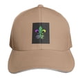 thumbnail image 7 of Men Women Adjustable Baseball Cap Roots New Orleans Casual Sandwich Hat, 7 of 7