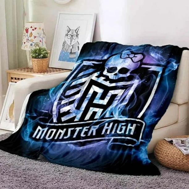 3D Monster High Anime Cartoon Blanket Soft Throw Blanket for Home Bedroom Bed Sofa Picnic Travel Office Rest Cover Blanket Kids LS