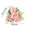 thumbnail image 3 of Lifelike Artificial Silk Peony Bouquet - Durable, Realistic Wedding & Home Decor Flowers (Vase Not Included), 3 of 6