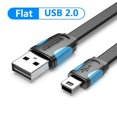 thumbnail image 3 of Vention-Cable Mini USB 2,0 a USB, cargador de datos rápido para reproductor MP3, MP4, GPS, cámara Digital, HDD, 3 of 5