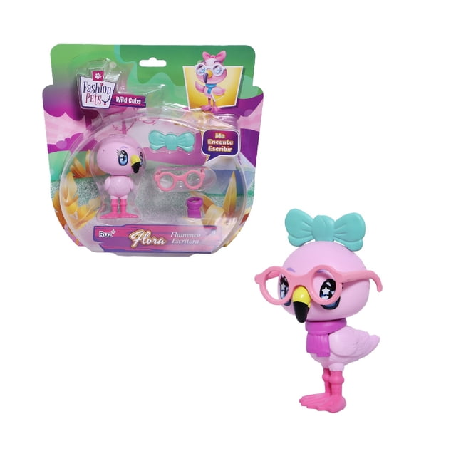 Mini Figura Fashion Pets - Flamingo Oficinist
