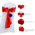 thumbnail image 6 of MDS Pack of 50 Satin Chair Sashes Bow Sash for Wedding and Events Decor -Royal Blue, 6 of 6