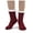 2#-Wine Red, variant on Sherpa Slipper Socks for Women with Grip Non Slip Fuzzy Fluffy Winter Cozy Cabin Warm Fleece Soft Home Socks,Wine Red